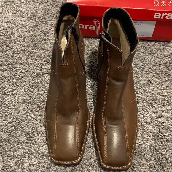 Ara Shoes - NIB ara bologna leather ankle bootie